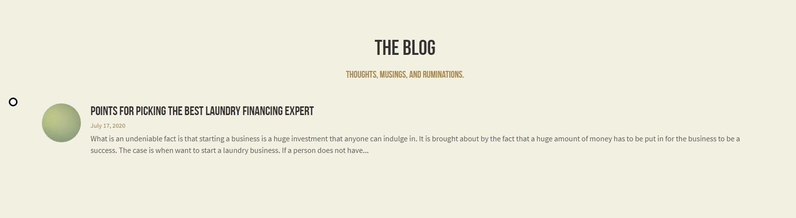 為你的自助洗衣店網站添加部落格版塊 為你的自助洗衣店網站添加部落格版塊